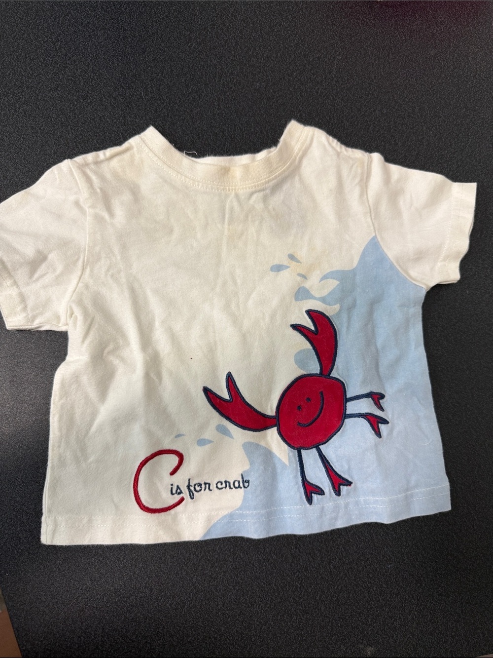 Koala Kids White T-Shirt with Red Crab y2k Graphic